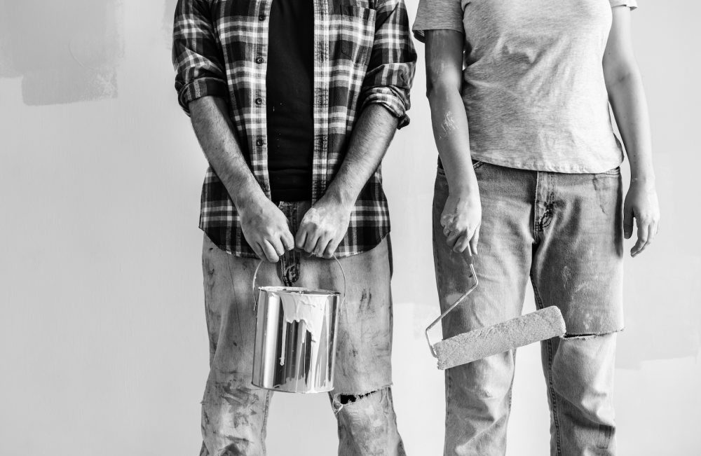 People renovating the house